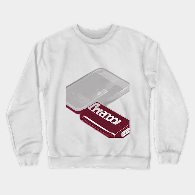 Sleek Maroon USB Power Bank Design No. 802 Crewneck Sweatshirt by cornelliusy